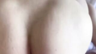 Blonde Teenagers Stepsister inside Striped Top Blows Penis on Bed
