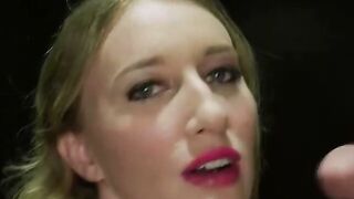Riley Reyes Deepthroats Cock Through Glory Hole Stud