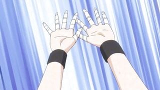 Tall anime volleyball babe rides a tiny cock and takes huge creamy load