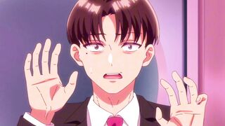 Anime Blonde Teacher Sucks Student's Cock On Classroom Desk