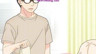 Shy Couple Gets Caught Deep Throat Fuck on Bed - Hentai Uncensored