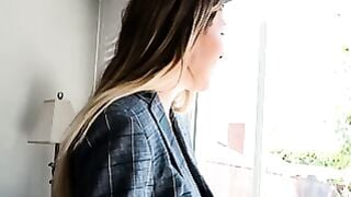 Tattooed Real Estate Agent Sundara Deepthroats Thick Dick in Tights