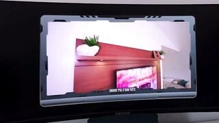 Felicia Masturbates With Ebony Toy While Stepbro Watches Via Spy Drone POV
