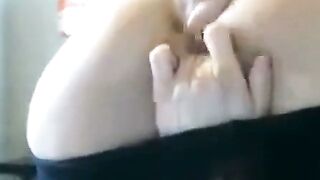 Amateur Webcam Girl Fingered For Intense Solo Anal Orgasm
