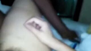 African Man Roughly Fucks Asian Granny's Tight Ass