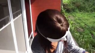 Masked Woman Drinks Over One Liter Of Piss From Glass Cup