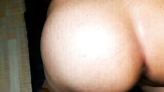 Mexican Amateur Wife Shakes Big Ass Doggy Style Cumshot