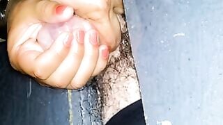 Swedish Wife Sucks Cock Through Glory Hole