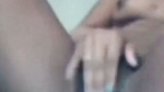 Arab Woman Solo Dildo Tease Black Pussy Closeup Webcam