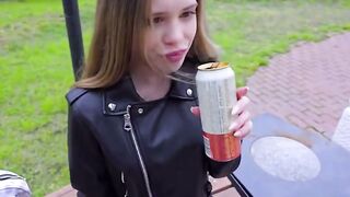 Kayla Paige Swallows Cum In Car POV
