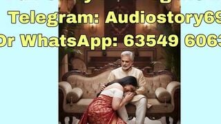 Desi Maa in Red Saree Kissing Mature Man on Couch