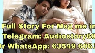 Desi Cougar with Massive Boobs Sleeping in Bed with Husband
