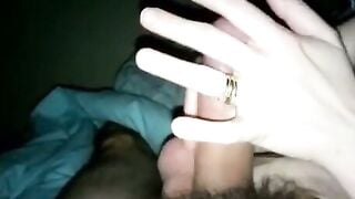 British Amateur Wife Sucks Cock POV Handjob