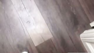 Tattooed Redhead Sucks Cock Sneaky on Couch While Sister Watches