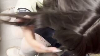 Horny Chinese Schoolgirls Get Fucked Hard on Study Table - Homemade