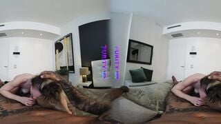 Italian Blonde Gualans Sucks Cock And Rides Tattooed Lover POV VR