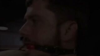 Madeline Marlowe Whips And Pegs Bound Male Sub In Suspension Bondage