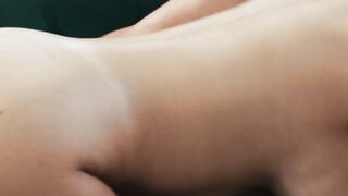 Cami Strella Deepthroats Big Cock on Green Couch