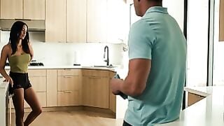 Jazmin Ebony Deepthroats Stepdad Jason Sarcinelli's Big Cock
