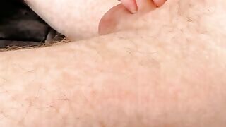German Bi Threesome: Deepthroat Blowjob & Bukkake on Couch