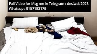 Desi Girl Deepthroat BJ and Rough Straddle Fucking on White Bed