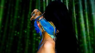 Amateur Asian Girl Gets Cum on Ass During Real Massage