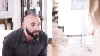 Petite Brunette Laney Grey Deepthroats Uncle Stirling's Cock