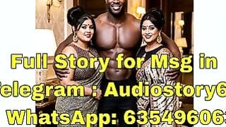 Muscular Ebony Uncle Fucks Two Indian Saree Wives in Hotel Room