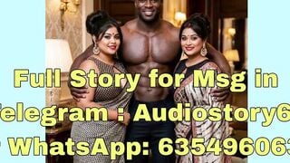 Muscular Ebony Uncle Fucks Two Indian Saree Wives in Hotel Room