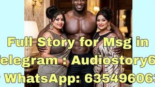 Muscular Ebony Uncle Fucks Two Indian Saree Wives in Hotel Room