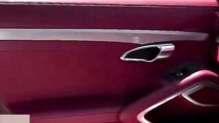 Mazy Deepthroats BBC in Car Then Swallows Cum on Bed