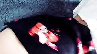 Glasses Chick Deepthroats Dick On Bed POV
