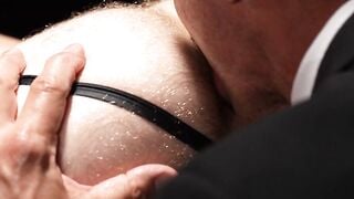 Felix Kamp Bareback Anal with Older Master in Black Suit