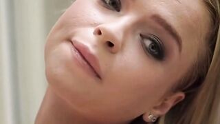 Alexa Flexy Deepthroats Shaved Cock While Riding Tattooed Man In DP Threesome
