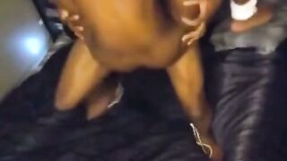 Amateur Ebony Couple Gets Hardcore on Bed