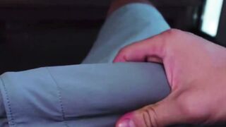 Dark Haired Amateur Deepthroats Huge Dick at Home