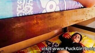 Amateur Dyke Sex: Tattooed Girl Sucks Cock & Gets Anal Creampie
