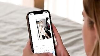 Sarah Twain & Sunny Green Deepthroat Huge Cock In Office Bed