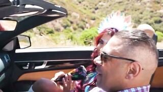 TS Avery Lust Deepthroats Draven Navarro in Convertible