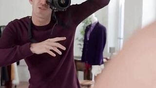 Lana Rose Shaved Pussy Photoshoot Turns Into Hardcore Blowjob Session