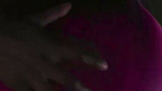 Big Titted MILF Violet Sucks Big Black Cock in Pink Bodysuit