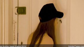 Karen Gillan’s naked butt