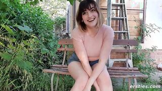Lucy Plays With Her Bushy Cunt