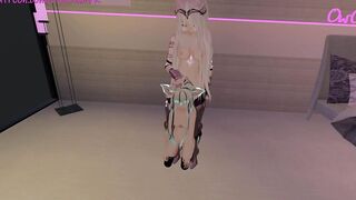 Toying with my adorable human pet [VRchat erp, Hentai]