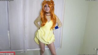 Evangelion Cosplay, Asuka Langley deflowers Shinji for the hand job he made of her - 3D Animated - TRAILER