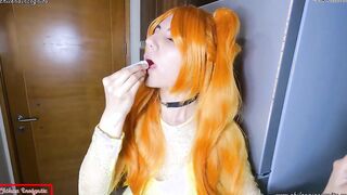 Evangelion Cosplay, Asuka Langley deflowers Shinji for the hand job he made of her - 3D Animated - TRAILER