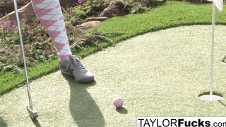 Taylor shows you her long jugs