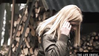 Daring blonde sluts breaks inside a stranger's house to masturbate