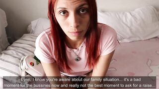 Nanny wants to suck my penis and screwed rough for a raise pov - LynnScream