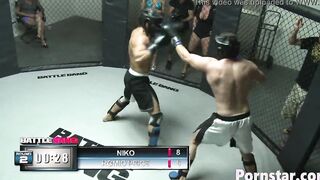 Blonde Hottie Sophie Dee Smother's Boxing Loser With Her Huge Jugs
